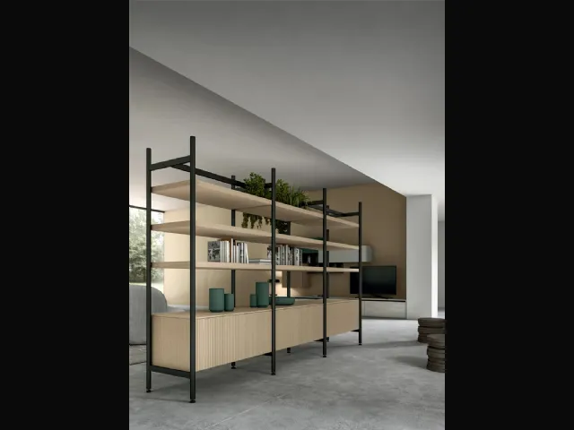 Libreria divisoria Living Glass di Arredo3