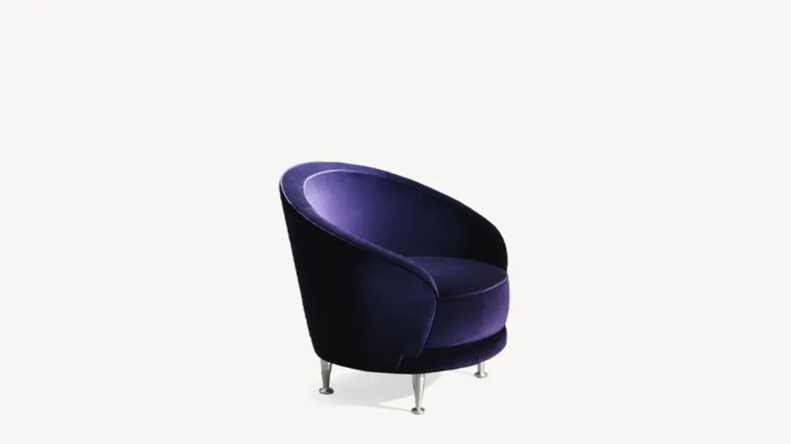 Poltroncina in tessuto New Tone di Moroso