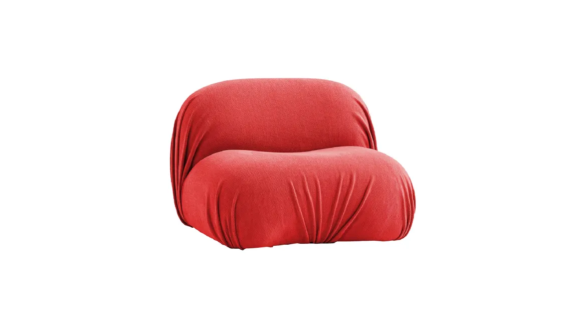 Poltrona in tessuto Puff-D di Moroso