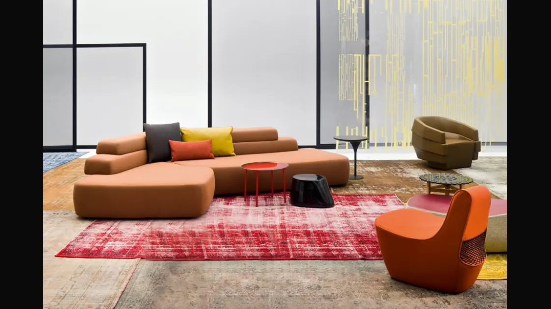 Divano di design Rift di Moroso