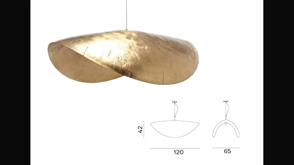 Lampada a sospensione Brass 96 Gervasoni