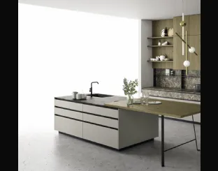 Cucina Design con isola Aspen composizione 6 di Doimo Cucine