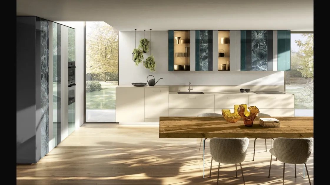 Cucina Design ad angolo NOW Project 2831 di Lago