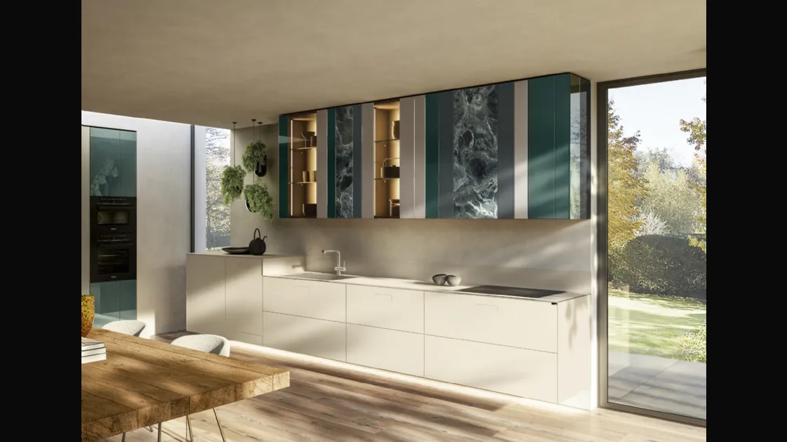 Cucina Design ad angolo NOW Project 2831 di Lago