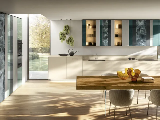 Cucina Design ad angolo NOW Project 2831 di Lago