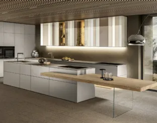 Cucina Design con isola NOW Project 2828 di Lago