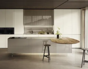 Cucina Design con isola NOW Project 2832 di Lago