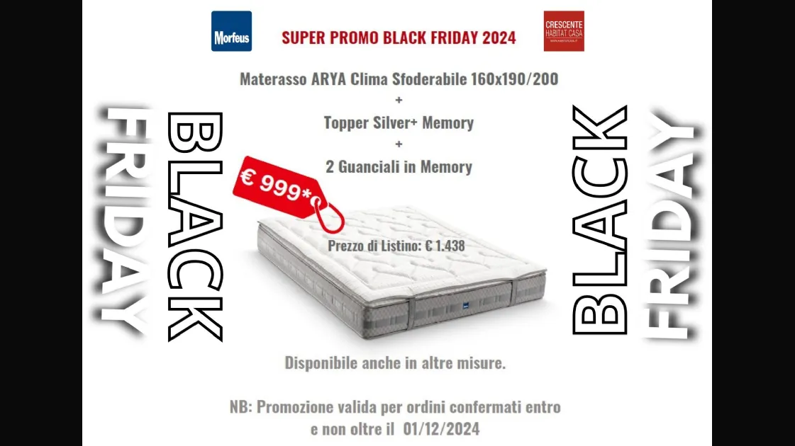 OFFERTA SPECIALE - MESE DEL BLACK FRIDAY